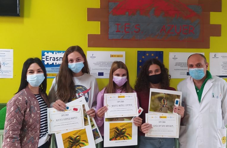 Tres alumnas del IES Azuer premiadas en el concurso nacional de productos finales de “Mosquito Alert”