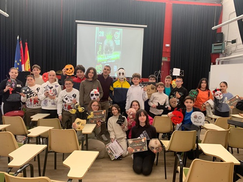 Concurso de Máscaras de Halloween en el IES Azuer de Manzanares